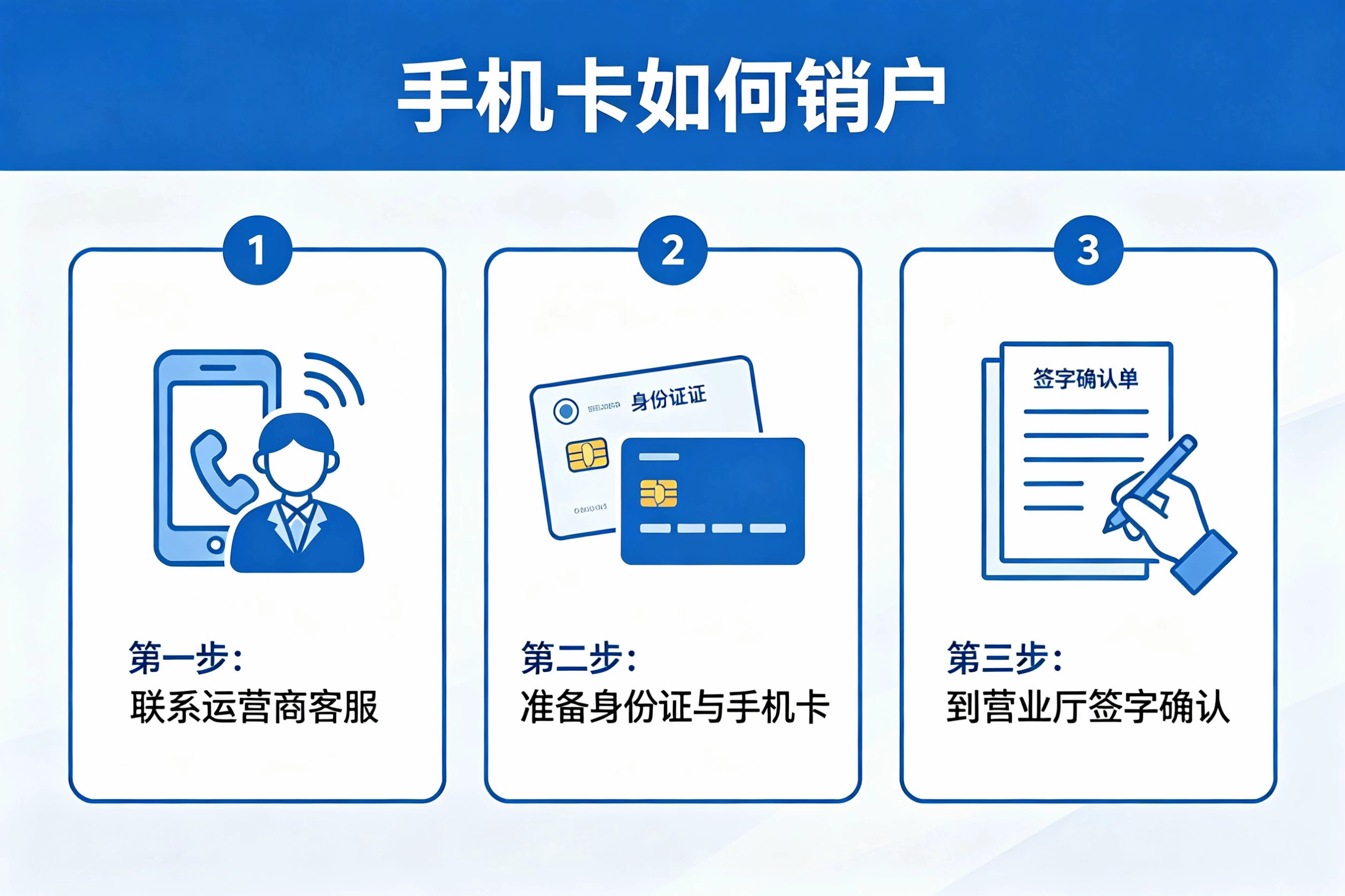 手机卡销户,怕白跑一趟?这份清单帮你一次搞定!