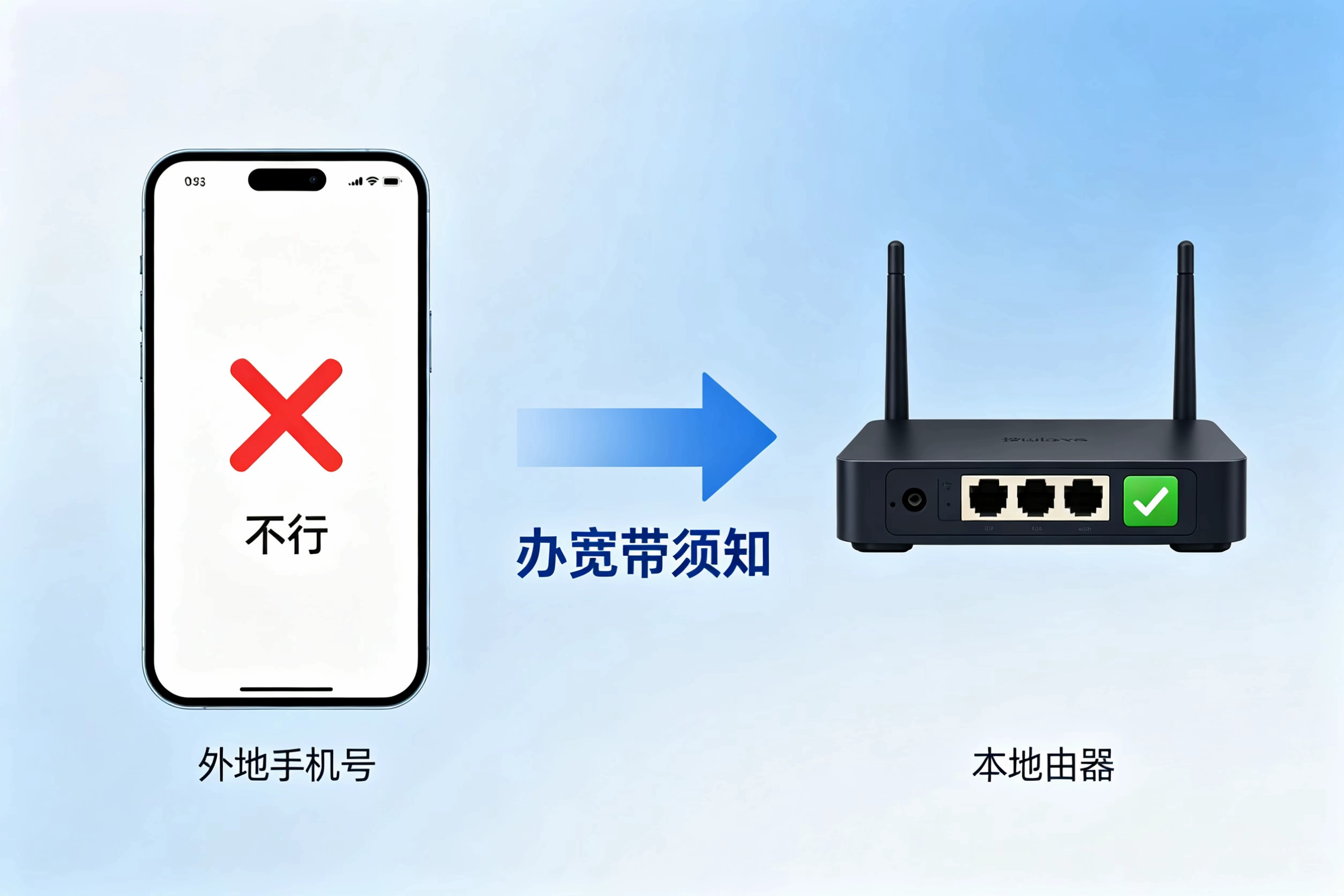 外地手机号能不能办本地宽带?答案来了,别白跑一趟!