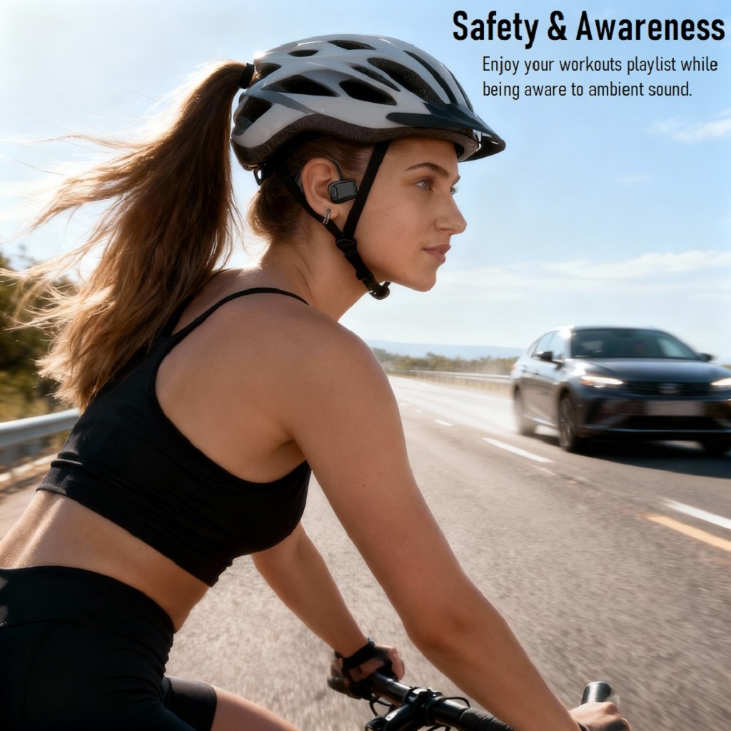 PT STAR – Transformable Bone Conduction Headphone | 15g Ultra Light | PU Driver Bass | 32GB IP68 7