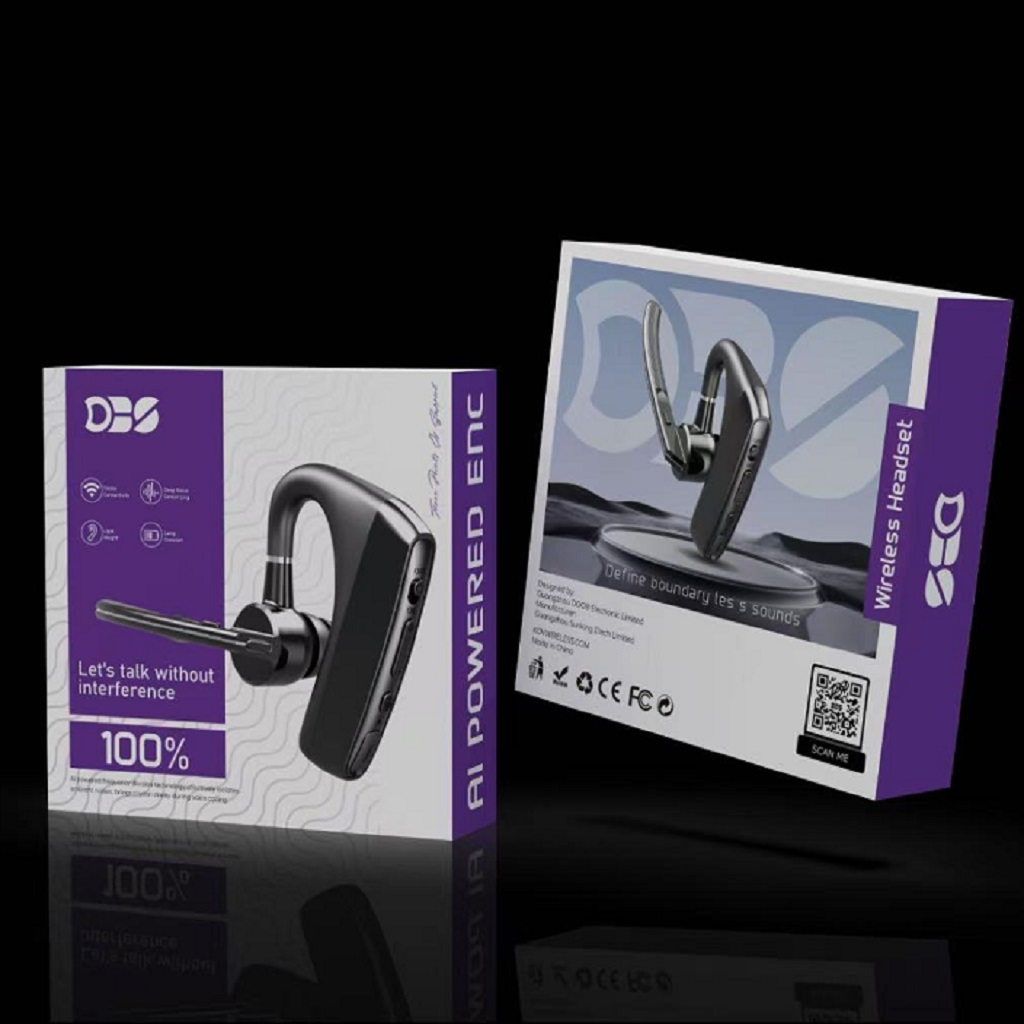 V8H – DNN AI Noise Cancelling Headset | 70dB Depth | 50m Range | Environmental Sound Sharing 8