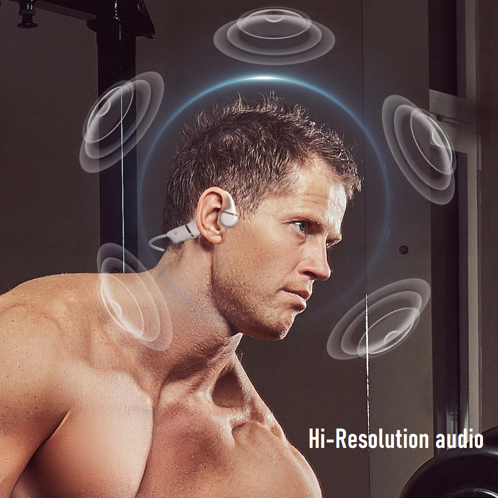H12B Bone Conduction Sports Headphone | Bluetooth 5.3 | 32GB MP3 | IPX5 3